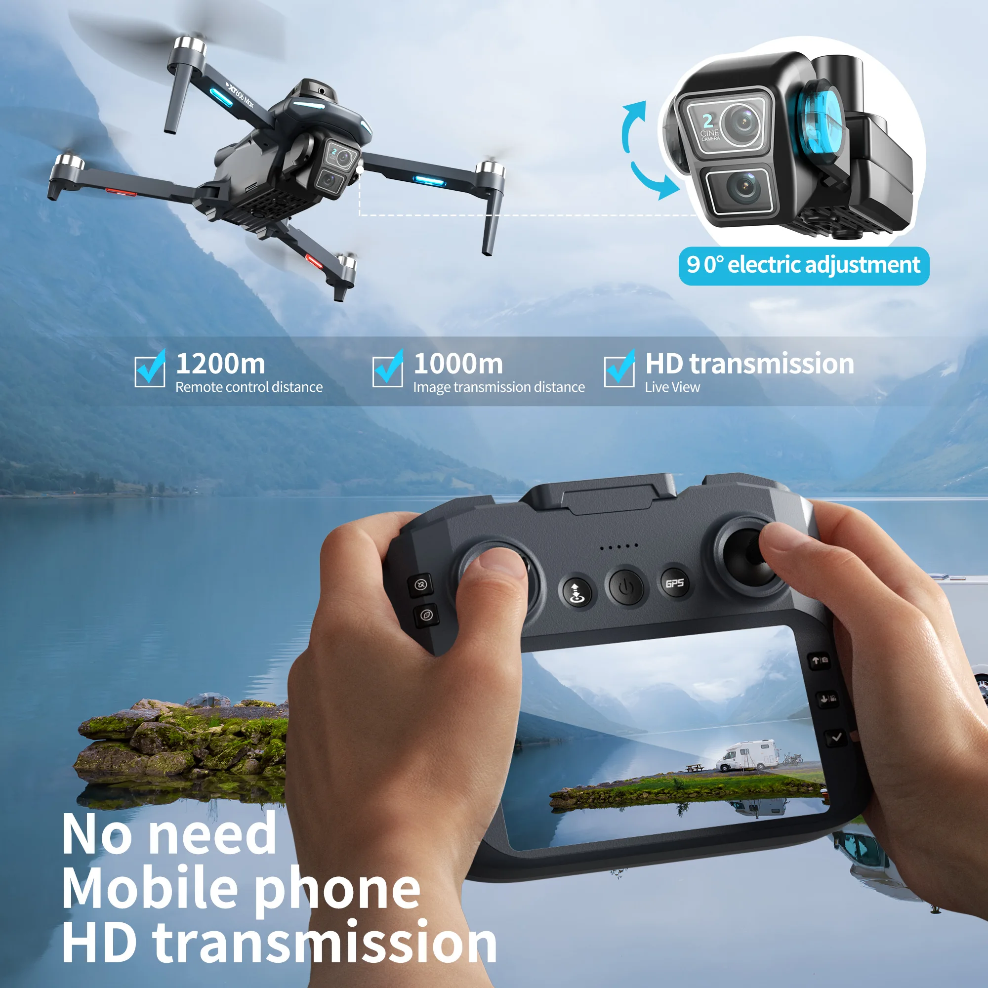 Оригинальный дрон XT606 MAX GP – обзор и цена Drone Photogrammetry